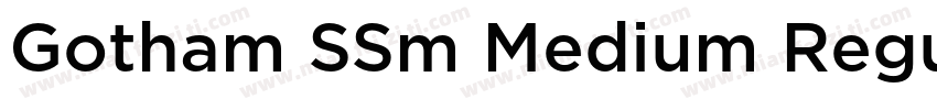 Gotham SSm Medium Regular字体转换
